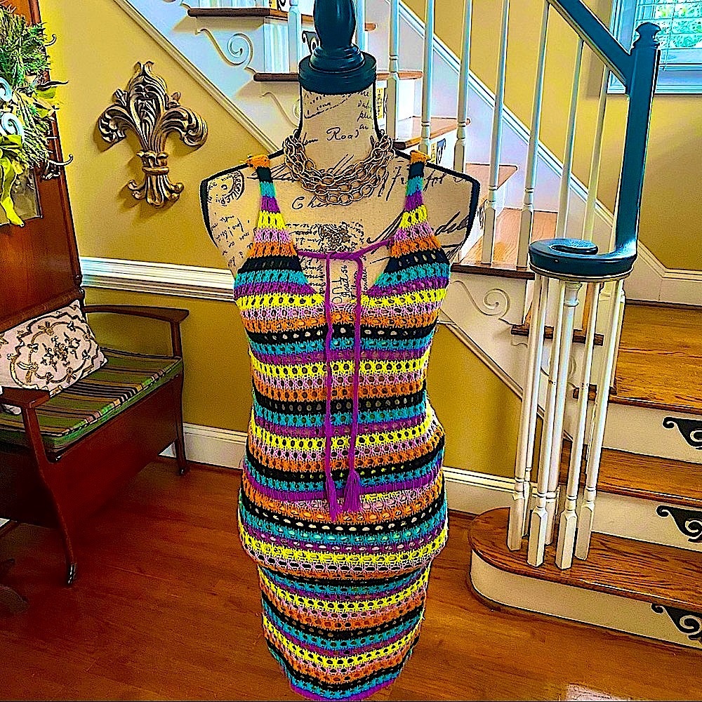 Crochet tassel top and skirt set- NWT’s